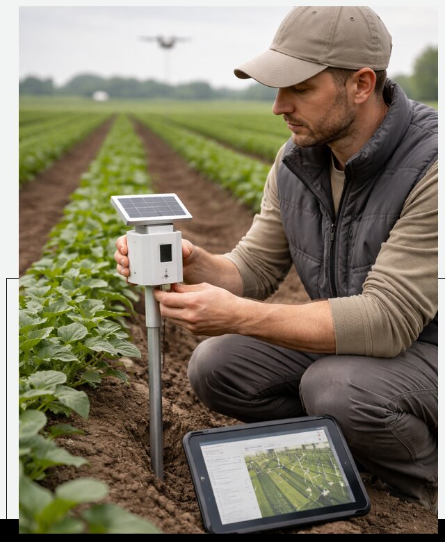 IoT мониторинг сельскохозяйственных полей и контроля в Ростове-на-Доне