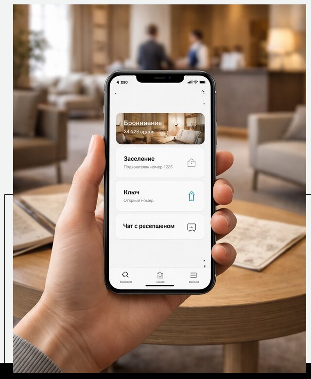 Мобильное приложение для гостей отеля в Ростове-на-Доне, управление сервисом